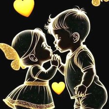 Схема вышивки «воздушный поцелуй»