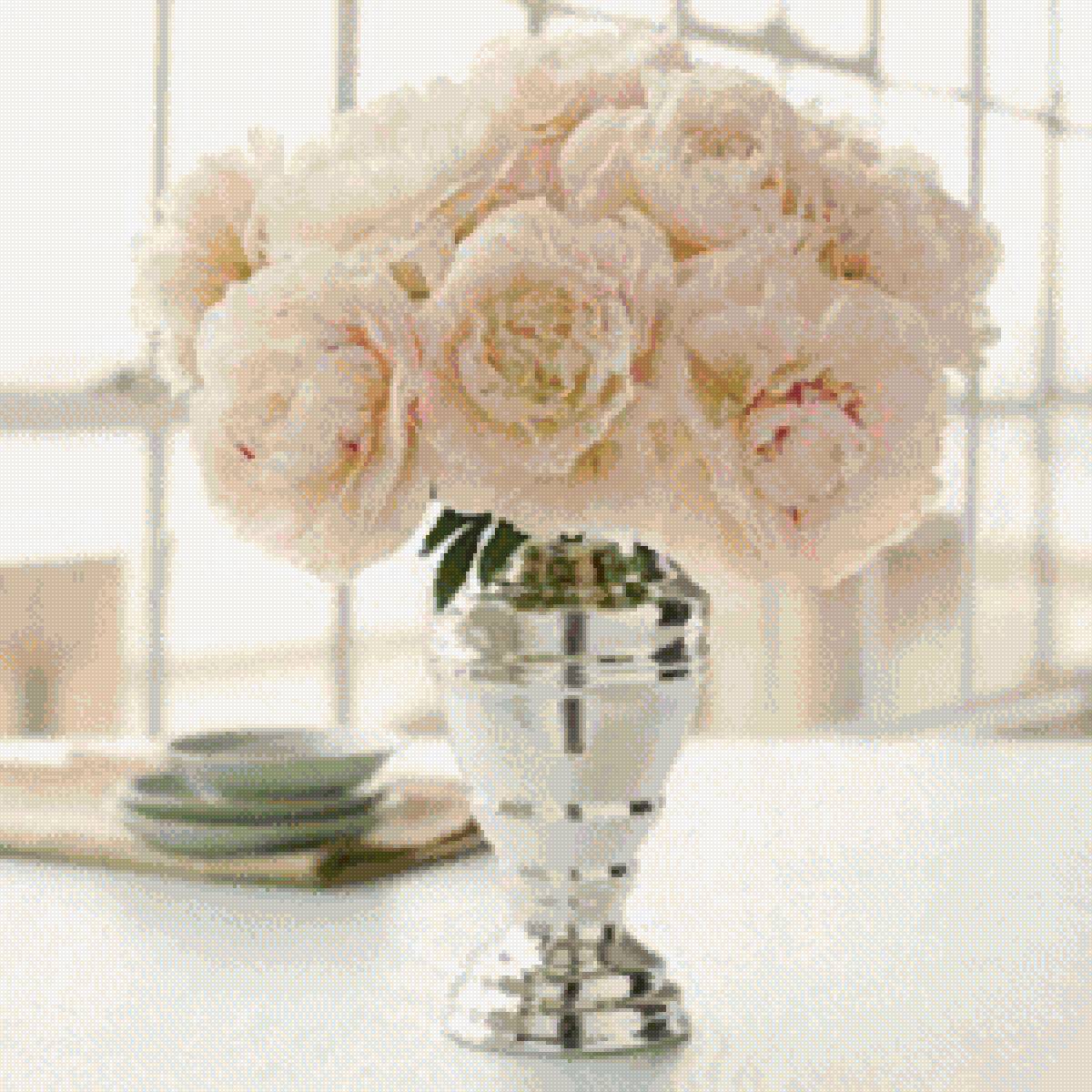 Пионы в вазе - пионы, букет, ваза - предпросмотр