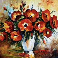 Схема вышивки «Маки»