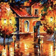 Схема вышивки «Двое в городе»