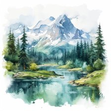 Схема вышивки «montaña»