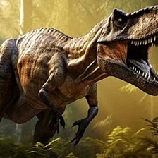 Схема вышивки «Динозавр»