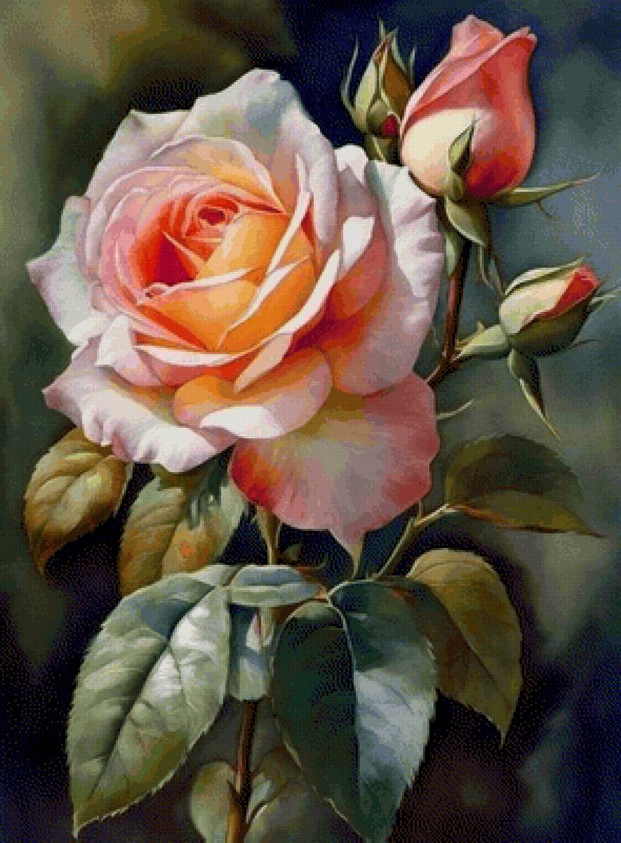 Прекрасная роза - художники - предпросмотр