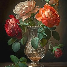 Схема вышивки «Розы»