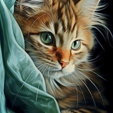 Схема вышивки «котенок»