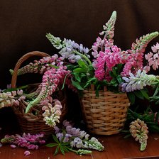 Схема вышивки «Люпины»