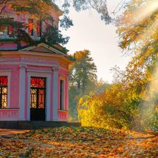 Схема вышивки «Розовый павильон»