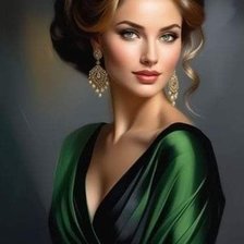 Схема вышивки «Красивая женщина»