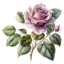 Схема вышивки «Роза»