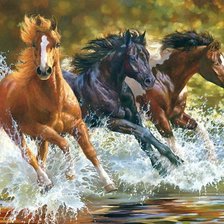 Схема вышивки «Грация и скорость»