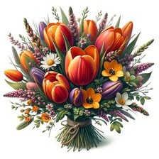 Схема вышивки «Букет»