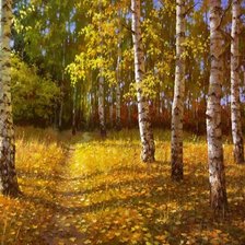 Схема вышивки «Золотая осень»