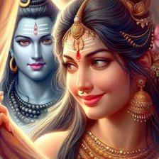 Схема вышивки «шива и парвати»