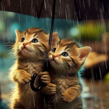 Схема вышивки «Котята»