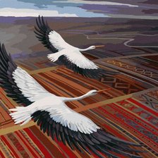 Схема вышивки «Олег Шупляк Над родной землёй»