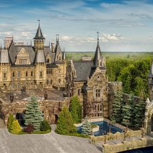 Схема вышивки «Замок.»