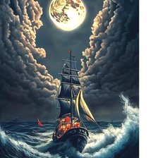 Схема вышивки «Ночь....    253х365»