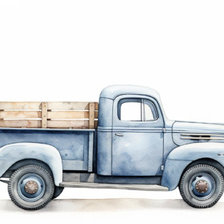 Схема вышивки «Грузовик»