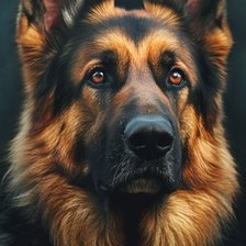 Схема вышивки «Немецкая овчарка»