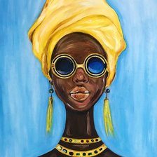 Схема вышивки «African women»