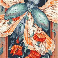 Схема вышивки «Жук»