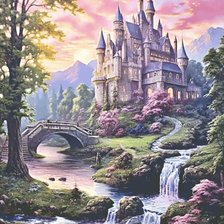 Схема вышивки «Замок»