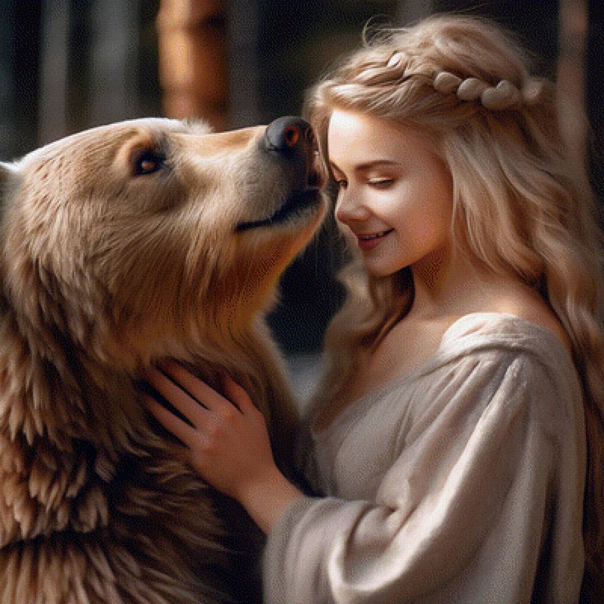 Дружба - медведь, девушка, дружба - предпросмотр