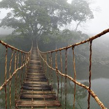 Схема вышивки «мост»