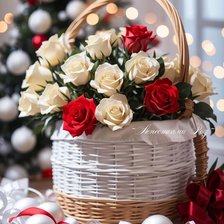 Схема вышивки «Новогодний букет💐»