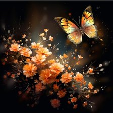 Схема вышивки «Бабочка»