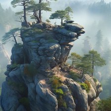 Схема вышивки «Туман.Одиночество»