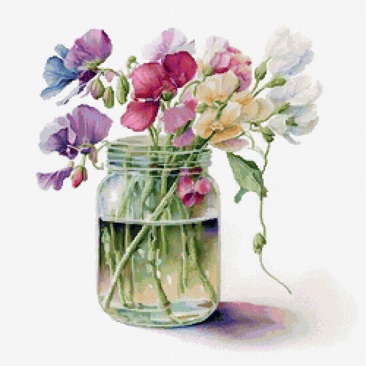 Горошек акварель - предпросмотр