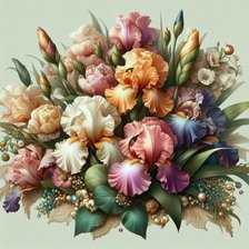 Схема вышивки «Irisi»