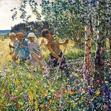 Схема вышивки «Пластов.Сенокос»