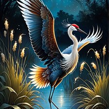 Схема вышивки «В полнолуние»