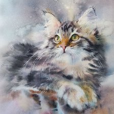 Схема вышивки «Замурчательная  кошка»