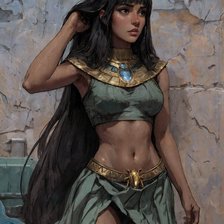 Схема вышивки «Девушка»