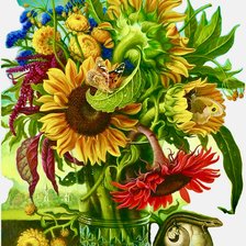 Схема вышивки «florero de vida»