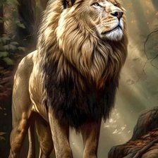 Схема вышивки «Лев»