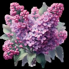 Схема вышивки «Сирень»