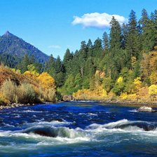 Схема вышивки «Горная река»