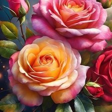 Схема вышивки «Розы»