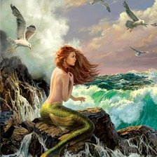 Схема вышивки «Русалка»