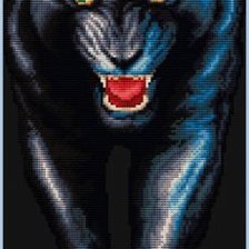 Схема вышивки «пантера»