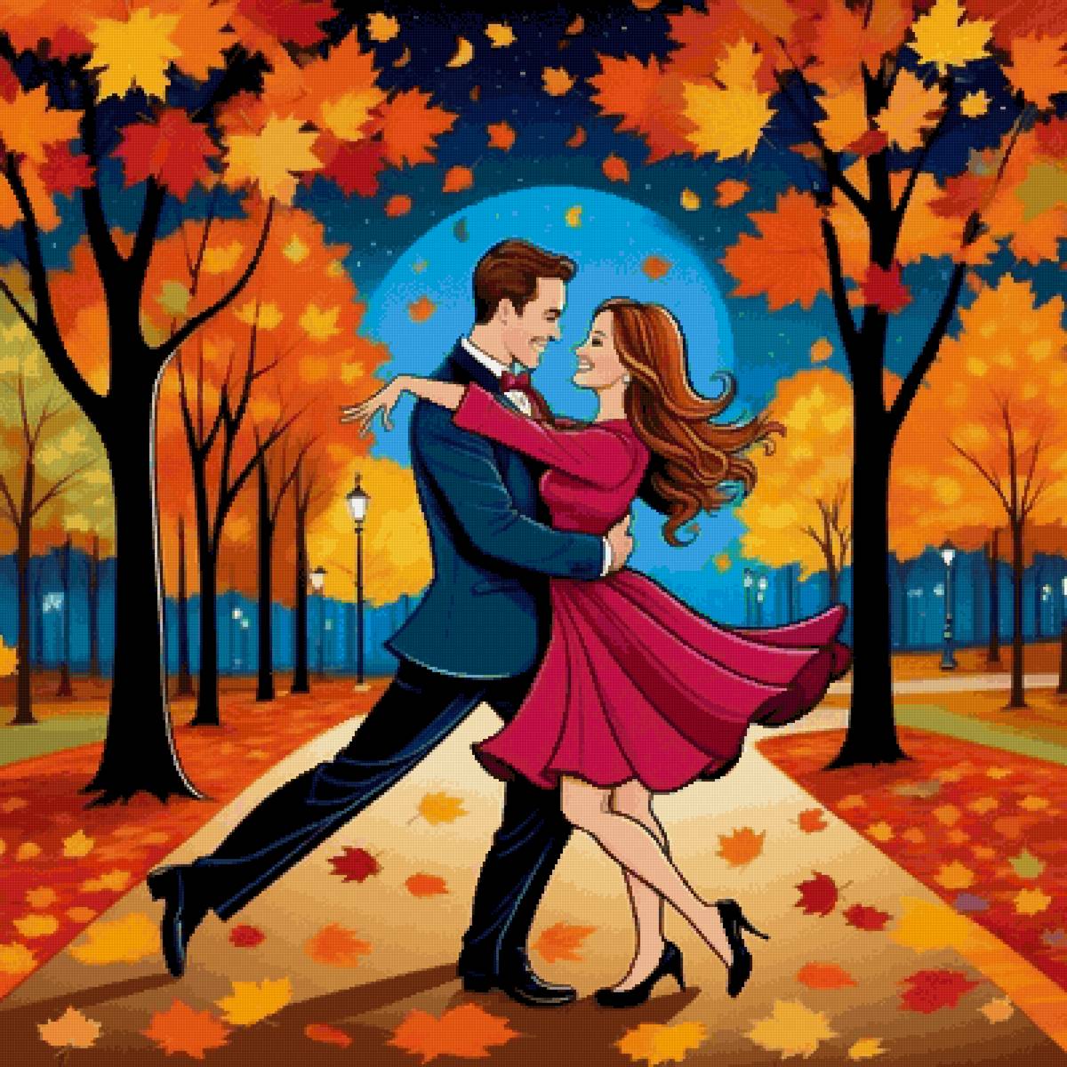 Осенний вальс - романтика, танцы, осень - предпросмотр