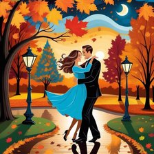 Схема вышивки «Осенний вальс 2»