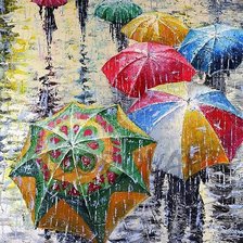 Схема вышивки «В нашем городе дождь»