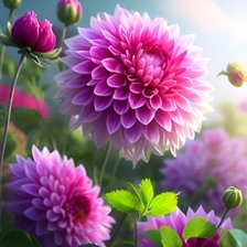 Схема вышивки «Георгины»