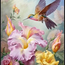 Схема вышивки «Колибри»