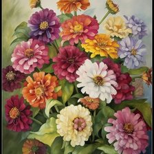 Схема вышивки «Герберы»